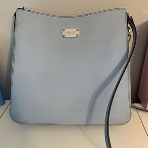 Light blue Michael kors cross body purse